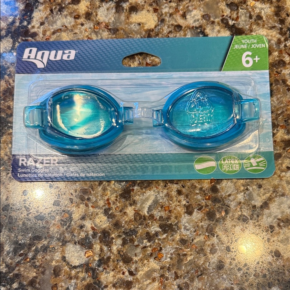 Aqua Youth Blue Swim Goggles